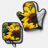 Een Ovenwant & Pannenlap Set (Voorkant / Achterkant)