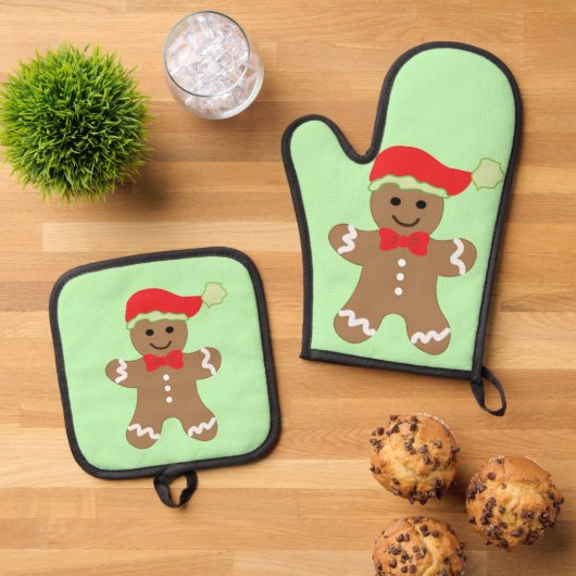 Een Ovenwant & Pannenlap Set (Top down)