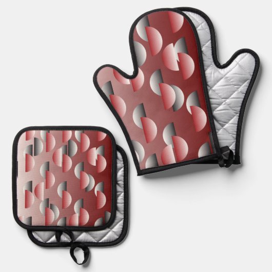 Een Ovenwant & Pannenlap Set (Voorkant / Achterkant)