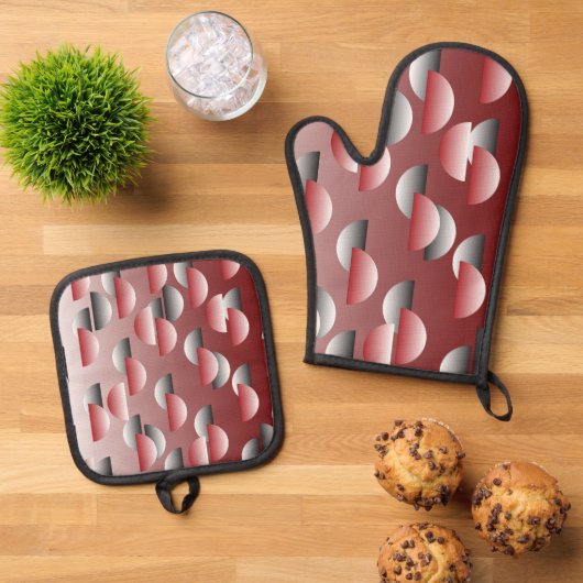 Een Ovenwant & Pannenlap Set (Top down)