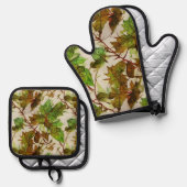 Een Ovenwant & Pannenlap Set (Voorkant / Achterkant)