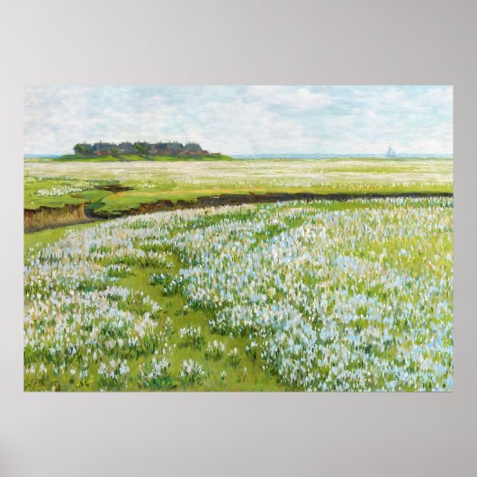Een overdreven zomerlandschap - Jacob Alberts Poster (Voorkant)