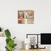 Een overeenkomst en de bouw van een kasteel poster (Thuiskantoor)