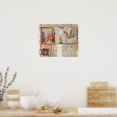 Een overeenkomst en de bouw van een kasteel poster (Keuken)