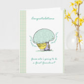 Een overgrootmoeder worden kaart (Gele Bloem)