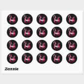 Een overlevende Dragonfly borstkanker bewustzijn Ronde Sticker (Vel)