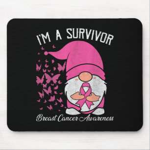 Een overlevende Pink Ribbon Borstkanker Awareness Muismat