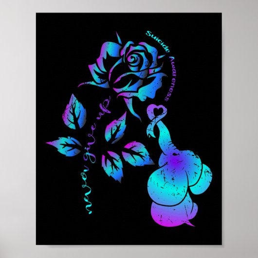 Een overlevende zelfmoord preventie bewustzijn lin poster (Voorkant)