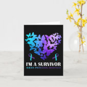 Een overlevende zelfmoord preventie bewustzijn vli kaart (Gele Bloem)