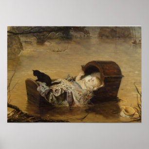 Een overstroming door John Everett Millais Poster