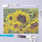 Een overvloed aan absoluut prachtige zonnebloemen  tissuepapier (Craft)