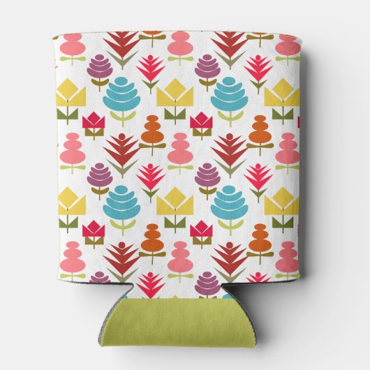 Een overvloed aan bloemen blikjeskoeler (Achterkant)