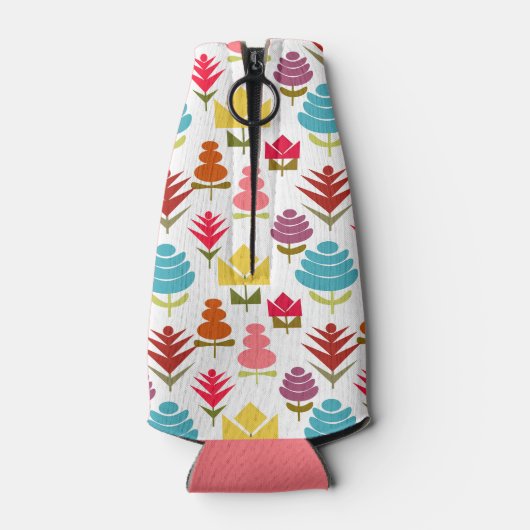 Een overvloed aan bloemen flesjeskoeler (Achterkant)