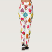 Een overvloed aan bloemen leggings (Achterkant)