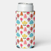 Een overvloed aan bloemen seltzer blikjeskoeler (Seltzer Achterkant)