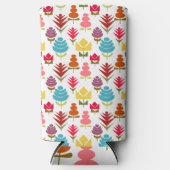 Een overvloed aan bloemen seltzer blikjeskoeler (Voorkant)