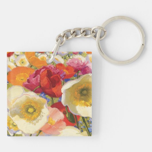 Een overvloed aan bloemen sleutelhanger (Achterkant)