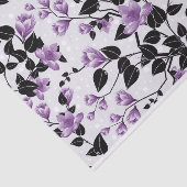 Een overvloed aan delicate Lila bloemen Tissuepapier (Detail)