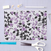 Een overvloed aan delicate Lila bloemen Tissuepapier (Craft)