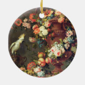 Een overvloed aan fruit en bloemen keramisch ornament (Achterkant)