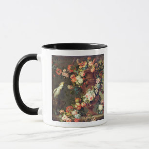 Een overvloed aan fruit en bloemen mok