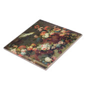 Een overvloed aan fruit en bloemen tegeltje (Zijkant)