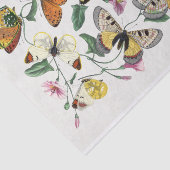 Een overvloed aan vlinders te midden van roze bloe tissuepapier (Detail)