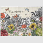 Een overvloed aan vlindervlinderontbinding van che tissuepapier (Voorkant)