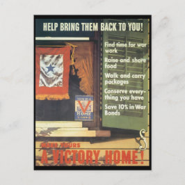 Een overwinning in de Tweede Wereldoorlog Briefkaart