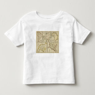 Een overzicht van Azië, Amerika, enz. Kinder Shirts