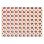 Een 'Owly Love Pattern' Tafelkleed (Voorkant (Horizontaal))