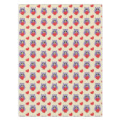 Een 'Owly Love Pattern' Tafelkleed (Voorkant)