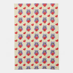 Een 'Owly Love Pattern' Theedoek
