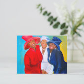 Een paal slaan briefkaart (Staand voorkant)