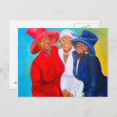 Een paal slaan briefkaart (Voorkant / Achterkant)