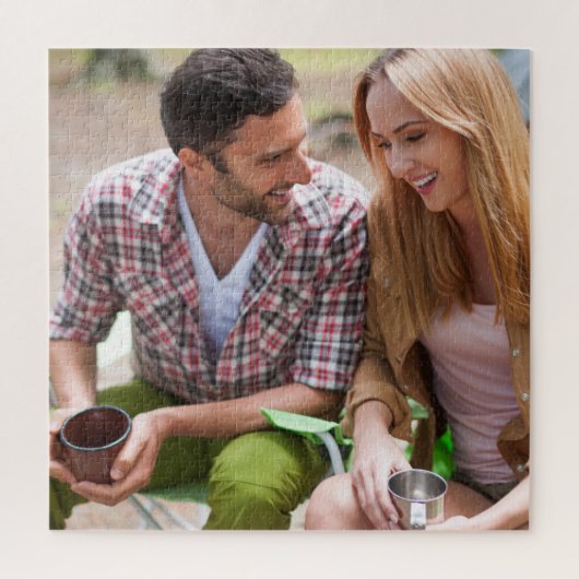 Een paar aangepaste buitencamping van 20 x 20 inch legpuzzel (Verticaal)