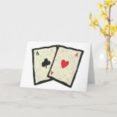 Een PAAR Aces Kaart (Gele Bloem)