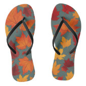 Een paar "Autumn Whispers" Teenslippers (Voetbed)