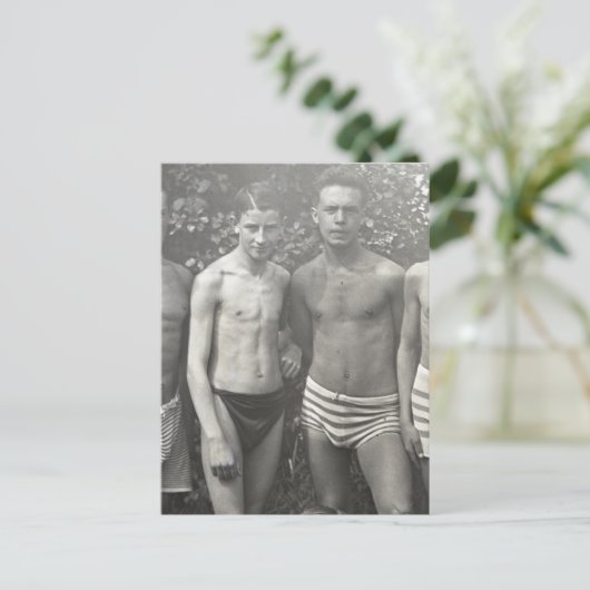 Een paar baders briefkaart (Staand voorkant)