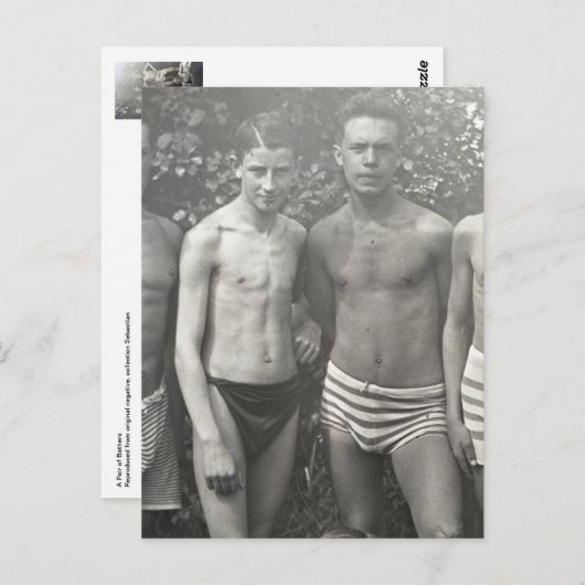 Een paar baders briefkaart (Voorkant / Achterkant)