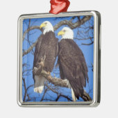 Een paar Bald Eagles Metalen Ornament (Links)