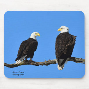 Een paar Bald Eagles Muismat