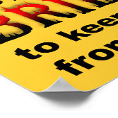 Een paar bruggen branden Funny Poster Sign (Hoek)