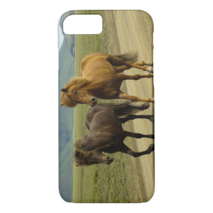 Een paar bruine IJslandse pony's Case-Mate iPhone Case