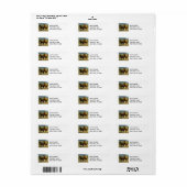 Een paar bruine IJslandse pony's Etiket (Full Sheet)