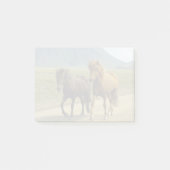 Een paar bruine IJslandse pony's Post-it® Notes (Voorkant)