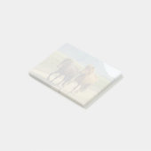 Een paar bruine IJslandse pony's Post-it® Notes (Schuin)