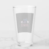 Een paar cadeauliefde is het antwoord glas (Achterkant)