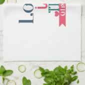 Een paar cadeauliefde is het antwoord theedoek (Gevouwen)