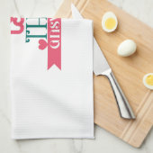 Een paar cadeauliefde is het antwoord theedoek (Quarter Fold)